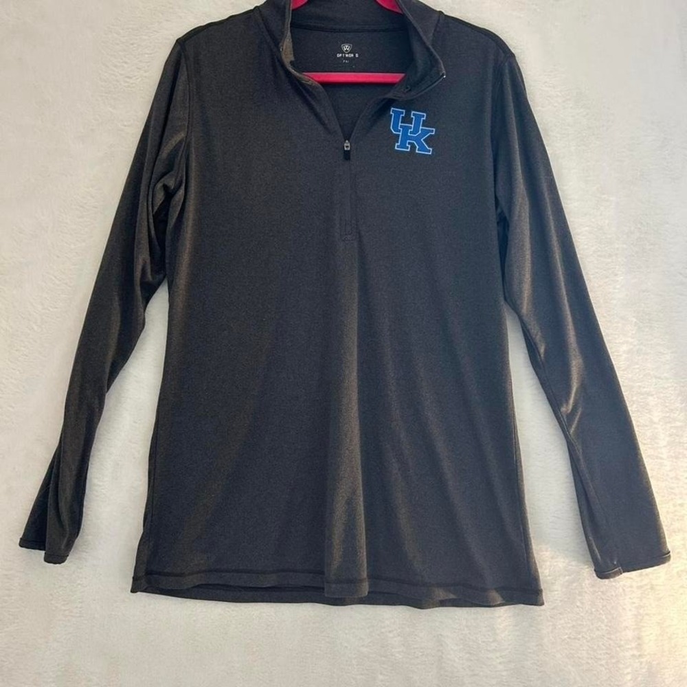Top of the World Kentucky Wildcats Quarter Zip Pullover Mens XL Heather Grey UK